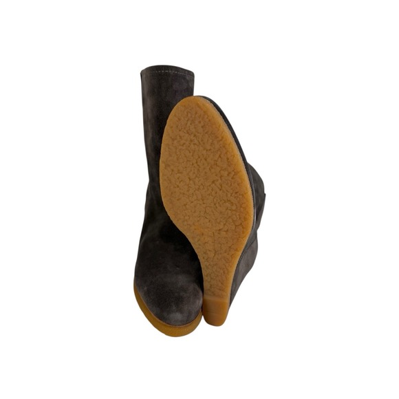 STUART WEITZMAN Taupe Suede Wedge Boots, Size 7‎ US- 37.5EUR - Picture 5 of 6